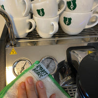 Roastbears Barista Profi 4er-Tuchset aus 100% Bambus-Viskose